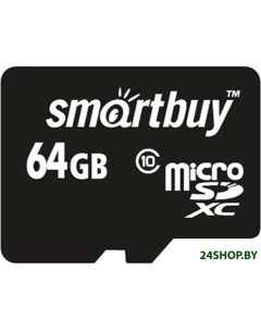 Карта памяти Smart Buy microSDXC SB64GBSDCL10 00LE 64GB Smartbuy