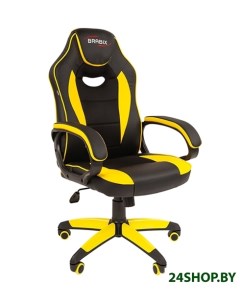 Кресло GM 162 черный желтый Brabix
