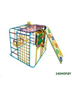 Детский спортивный комплекс Кубик У Плюс голубой радуга Формула здоровья
