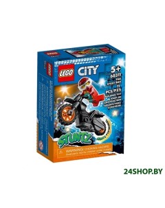 Конструктор инерционный City Огненный трюковый мотоцикл 60311 Lego