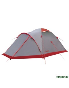 Палатка Mountain 3 v2 серый Tramp