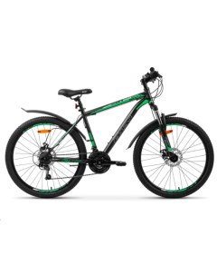Велосипед Quest Disc 26 2022 13 серый зеленый Aist