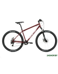 Велосипед Sporting 27 5 2 3 D р 17 2022 темно красный серебристый Forward