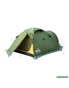 Экспедиционная палатка Mountain 4 v2 зеленый Tramp