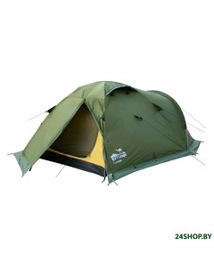 Экспедиционная палатка Mountain 3 V2 зеленый Tramp