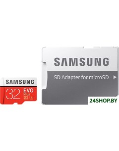 Карта памяти EVO Plus microSDHC 32GB адаптер MB MC32GA Samsung
