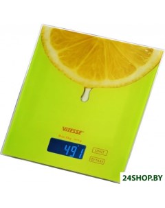 Кухонные весы VS 616 зеленый 8 кг Vitesse