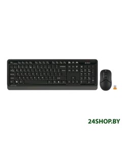 Клавиатура мышь Fstyler FG1012 черный серый A4tech