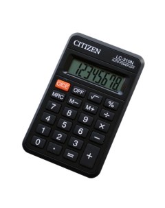 Калькулятор LC 310N черный Citizen