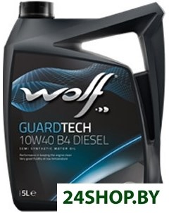 Моторное масло Guard Tech 10W 40 B4 Diesel 5л Wolf