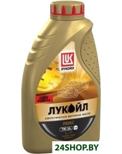 Моторное масло Люкс cинтетическое API SL CF 5W 30 1л Лукойл
