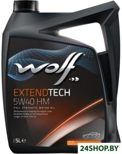 Моторное масло ExtendTech 5W 40 HM 5л Wolf