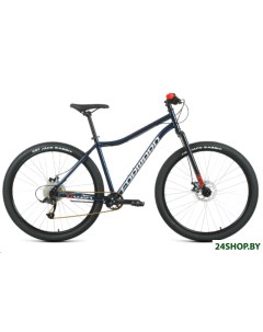 Велосипед Sporting 29 X D р 17 2022 темно синий красный Forward