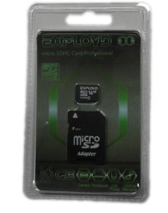 Карта памяти microSDHC 16 Gb Сlass 10 SD adapter Exployd