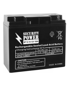Аккумулятор для ИБП SP 12 18 12В 18 А ч Security power