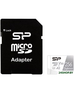 Карта памяти Superior microSDXC 256Gb SP256GBSTXDA2V20SP Silicon power