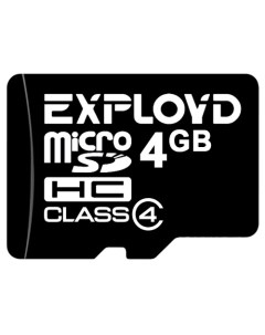 Карта памяти microSDHC Class 4 4GB Exployd