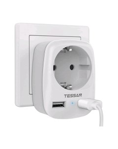 Сетевой фильтр TS 611 DE серый Tessan