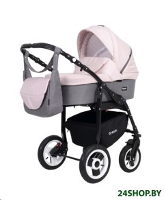 Детская универсальная коляска Dream 2 в 1 03 серый розовый Rant