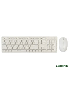 Клавиатура мышь 240M белый Oklick