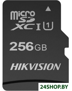 Карта памяти microSDXC HS TF C1 STD 256G Adapter 256GB с адаптером Hikvision