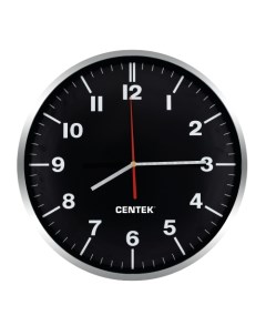Настенные часы СТ 7100 черный Centek