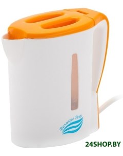 Чайник электрический Мая 1 бело оранжевый Великие реки
