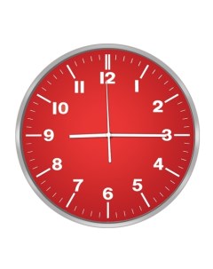 Настенные часы СТ 7100 красный Centek