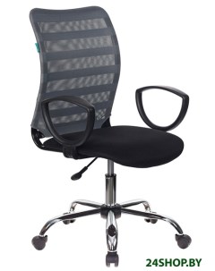 Кресло CH 599AXSL 32G TW 11 черный серый Бюрократ