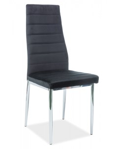 Стул H261 VELVET BLUVEL19 черный/хром Signal