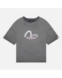 Женская футболка kuro Seagull Printed Top Sitiching Embroidered Evisu