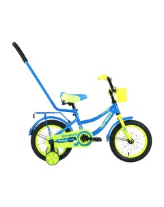 Детский велосипед Funky 14 2021 синий желтый Forward