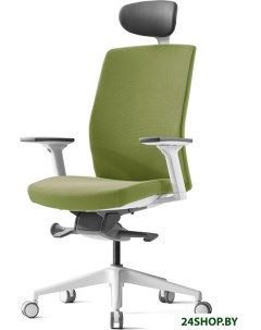 Кресло J2 White Pl с подголовником зеленый Bestuhl