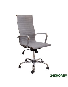 Кресло Elegance Chrome ткань серый Akshome