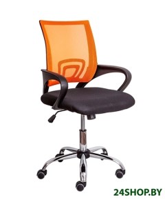 Кресло Ricci Chrome оранжевый черный Akshome