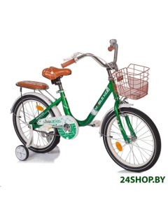 Детский велосипед Genta 20 темно зеленый Mobile kid