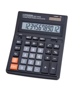 Калькулятор бухгалтерский SDC 444S черный Citizen