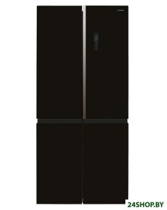 Холодильник CM5084FGBK черное стекло Hyundai