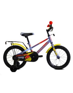 Детский велосипед Meteor 16 2022 серый красный Forward