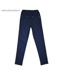 Джеггинсы для девочек рост 140 см цвет синий Yuke jeans