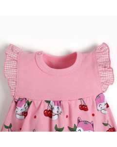 Боди платье для девочки цвет розовый рост 62 см Bebi bum sib