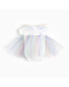 Боди платье для девочки цвет молочный рост 86 см Bebi bum sib