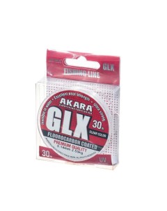 Леска GLX Premium Clear диаметр 0 14 мм тест 2 55 кг 30 м прозрачная Akara