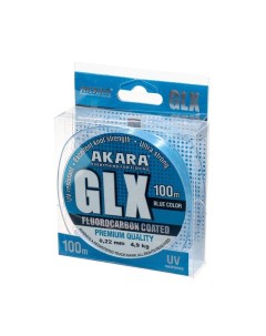 Леска GLX Premium Blue диаметр 0 22 мм тест 4 9 кг 100 м голубая Akara