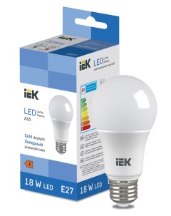 Лампа светодиодная A65 18Вт E27 6500К LED Bulb LL I A65 18 230 65 E27 Iek