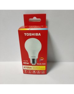 Лампа светодиодная А60 4 7Вт Е27 4000К LED Bulb Toshiba