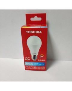 Лампа светодиодная А60 8 5Вт Е27 6500К LED Bulb Toshiba