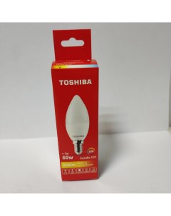Лампа светодиодная С39 7Вт Е14 3000К LED Candle Toshiba