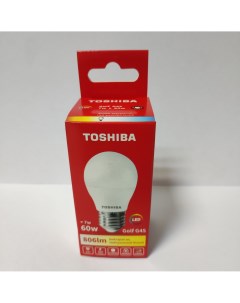 Лампа светодиодная G45 7Вт Е27 4000К LED Golf Toshiba