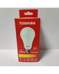 Лампа светодиодная А70 15Вт Е27 3000К LED Bulb Toshiba